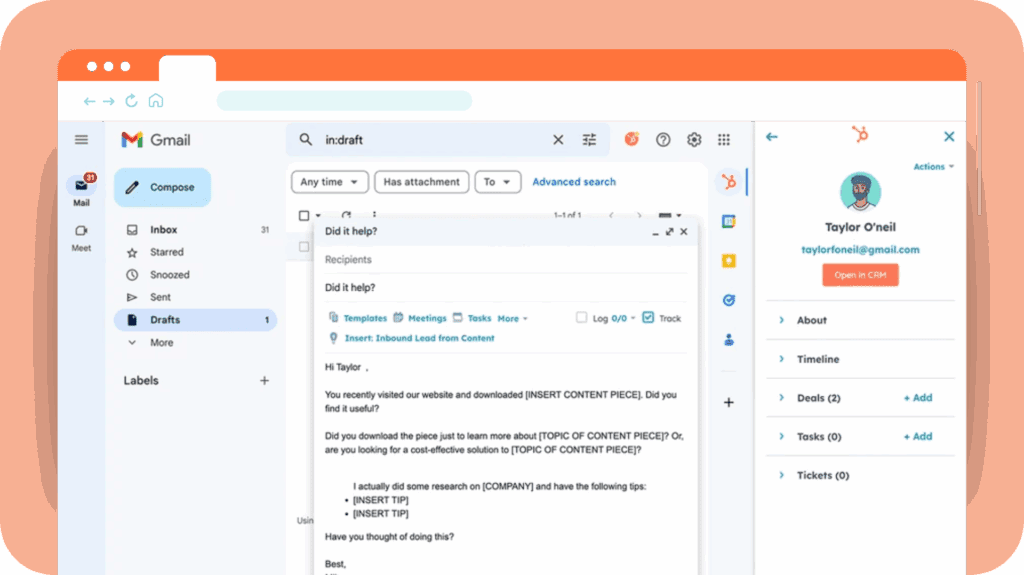 Email automation with HubSpot