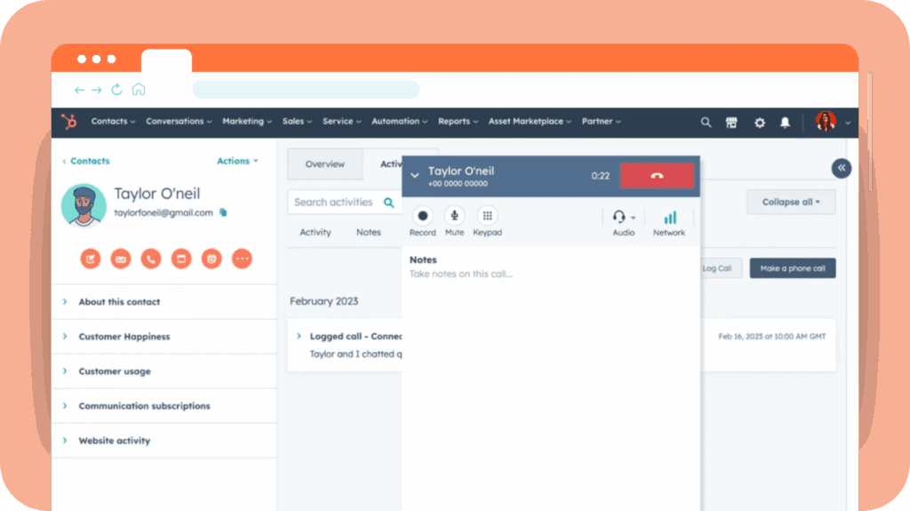 Task automation with HubSpot